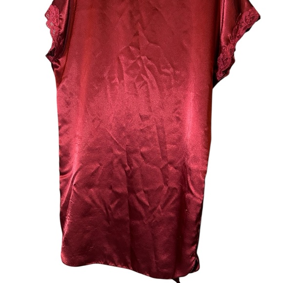 Vintage Victoria's Secret Red Satin Chemise Nightgown - Picture 5 of 6
